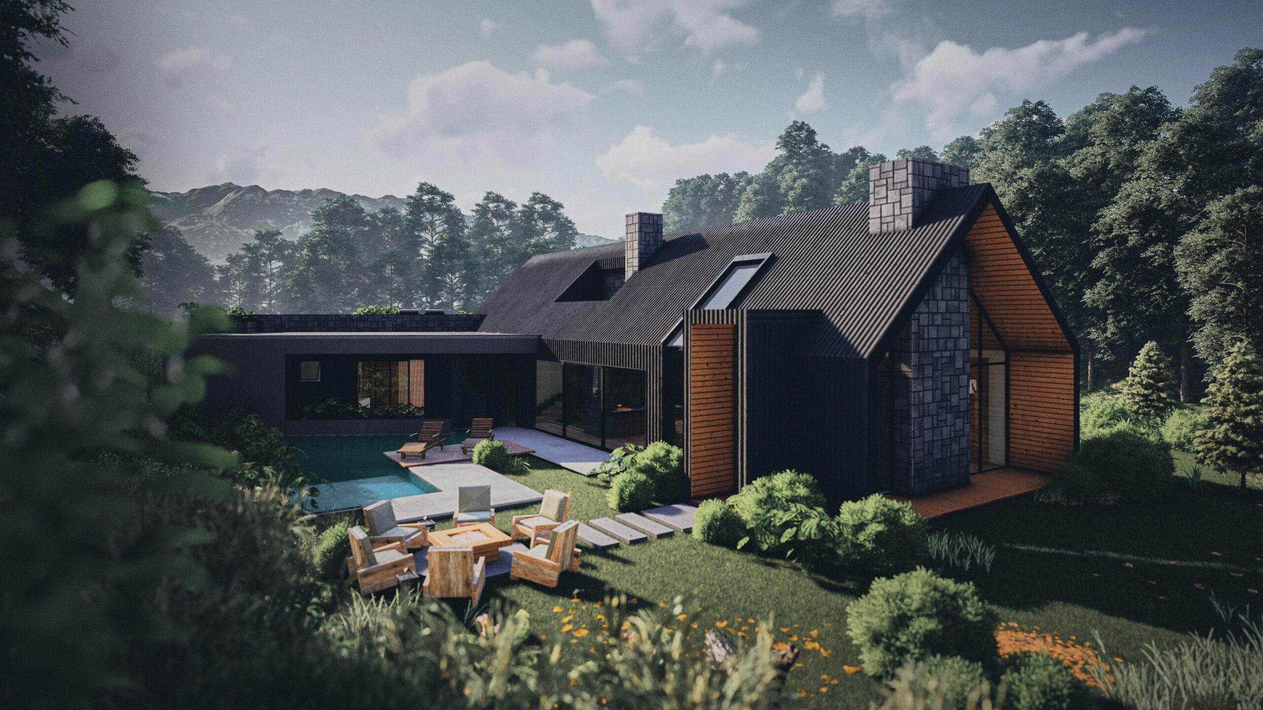 WALLHAUS - Casa Residência Arquitetura Alto Padrão - Condomínio Vale do Barão, Itaipava, Petrópolis, Pedro do Rio, Rio de Janeiro, Brasil.